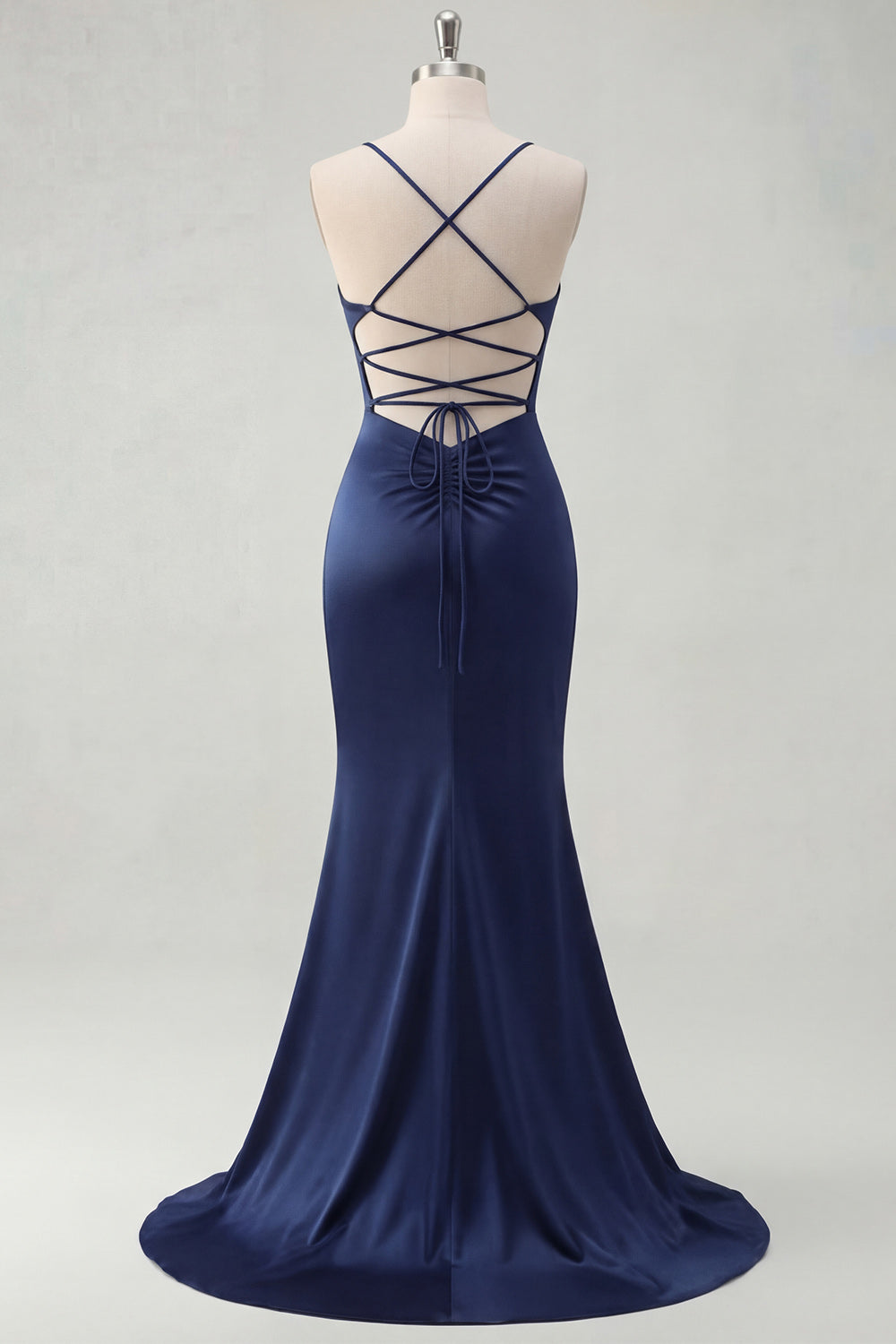 Serena | Lace-Up Back Mermaid Maxi Bridesmaid Dress