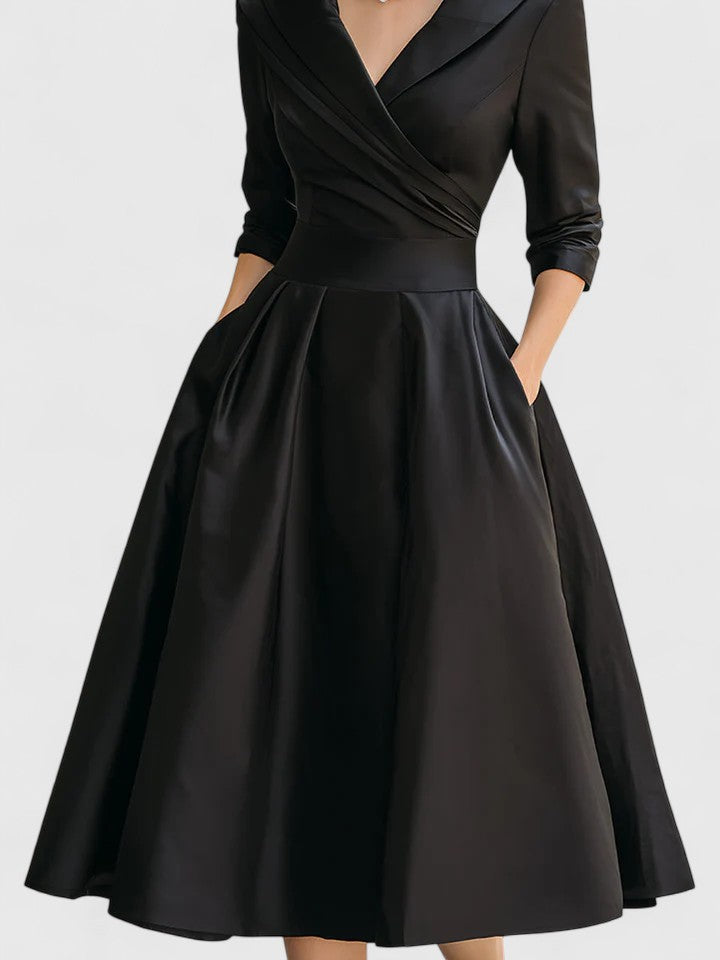 Vivienne | Elegant A-Line Wedding Guest Dress