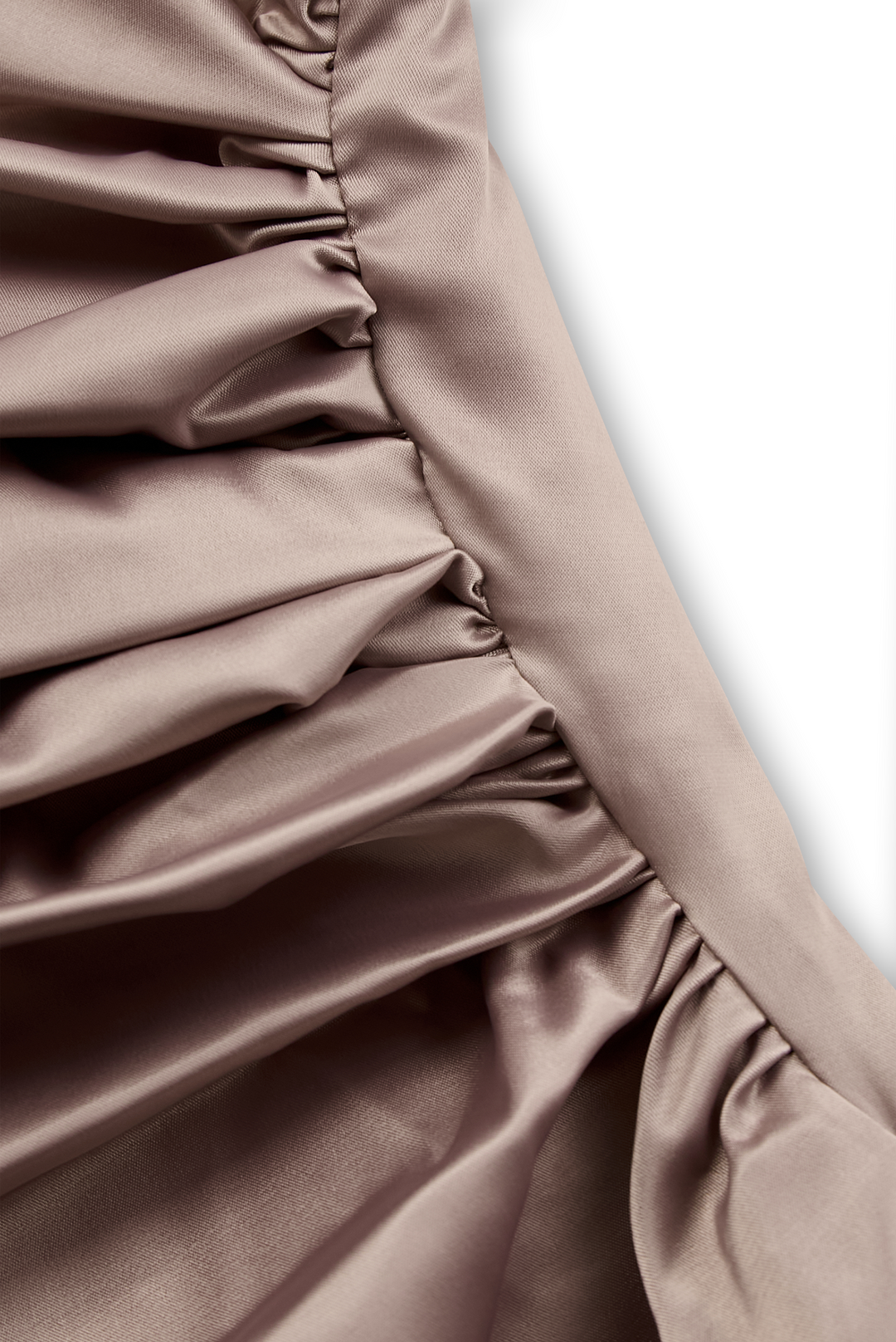 Loretta | One Shoulder Ruched Satin Fishtail Maxi Formal Dress