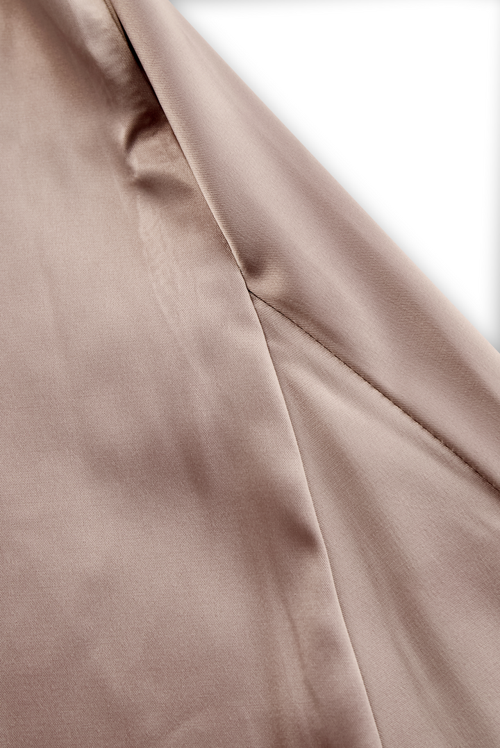 Loretta | One Shoulder Ruched Satin Fishtail Maxi Formal Dress