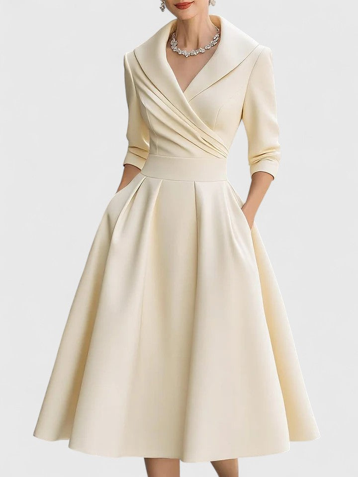 Vivienne | Elegant A-Line Wedding Guest Dress