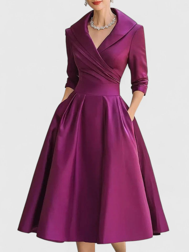 Vivienne | Elegant A-Line Wedding Guest Dress