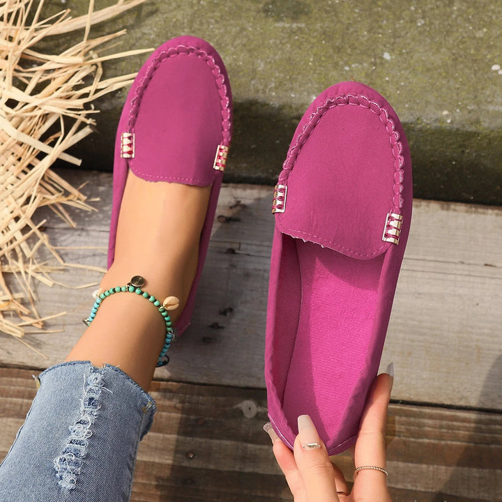 Daphne | Denim Slip-On Flats