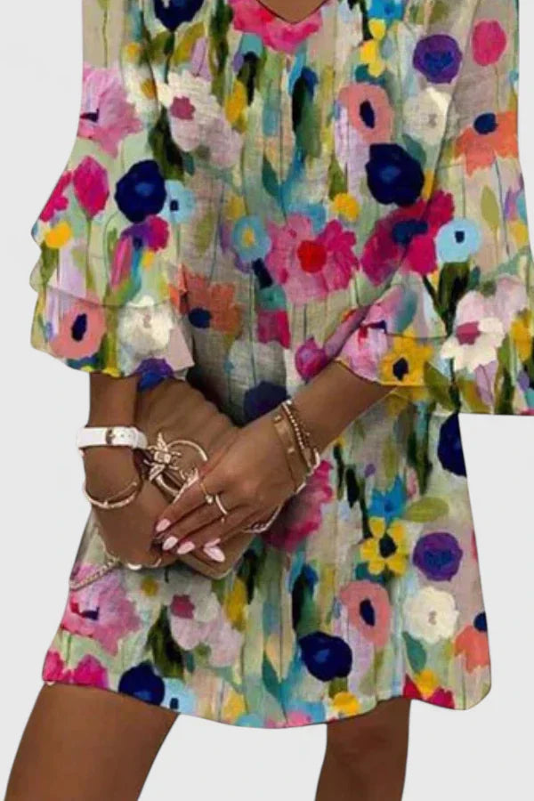 Poppy | Women's Floral Mini Dress – Casual Summer Dress