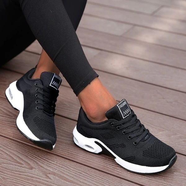 Aveline | Women Air Cushion Knit Sneakers