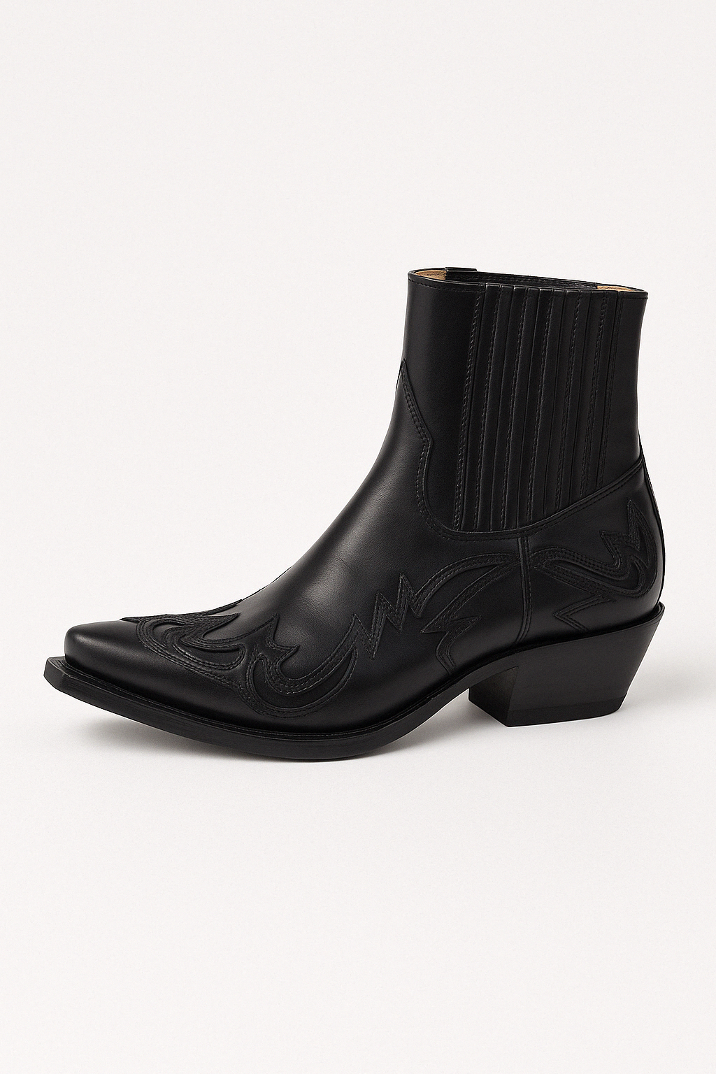 Maverick | Tonal Embossed Leather Ankle Womens Cowboy Boots