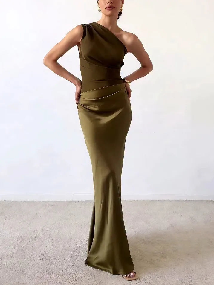 Isabella | One-Shoulder Wedding Guest Dress