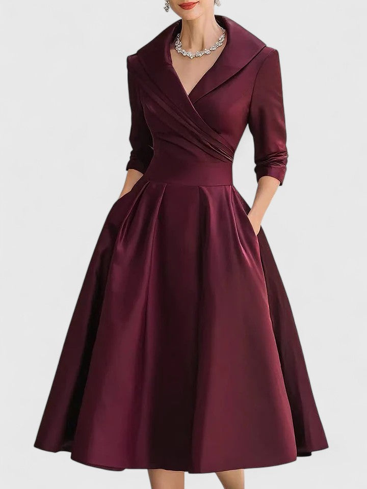 Vivienne | Elegant A-Line Wedding Guest Dress