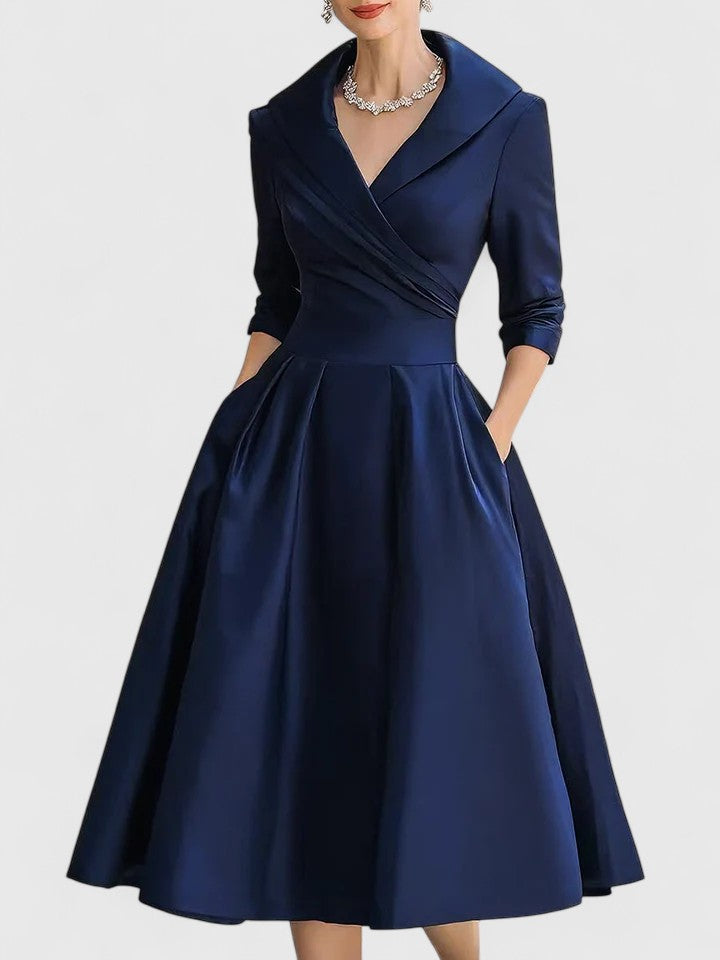 Vivienne | Elegant A-Line Wedding Guest Dress