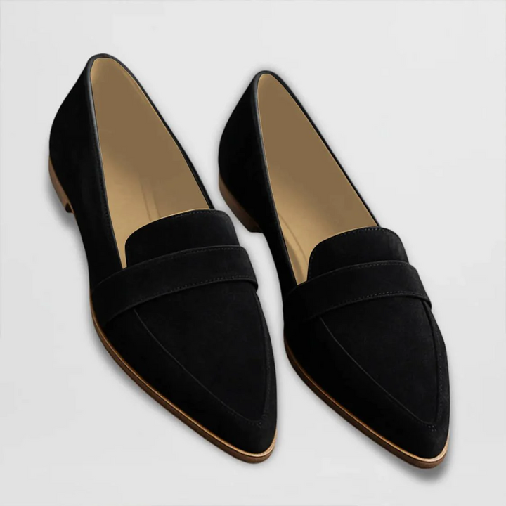 Malina | Pointed-Toe Suede Slip-On Orthopedic Flats for Women