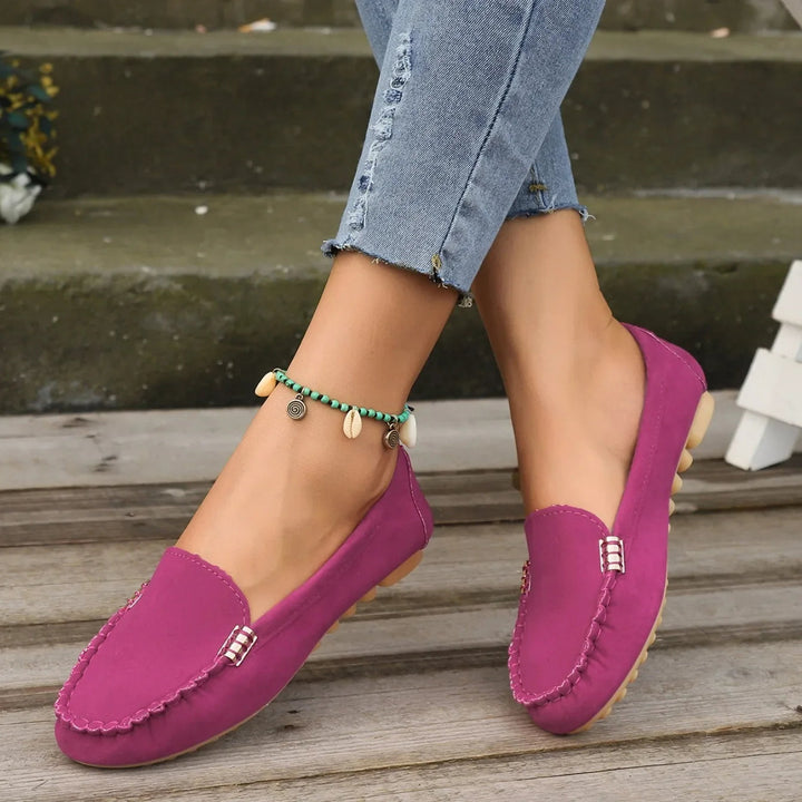 Daphne | Denim Slip-On Flats