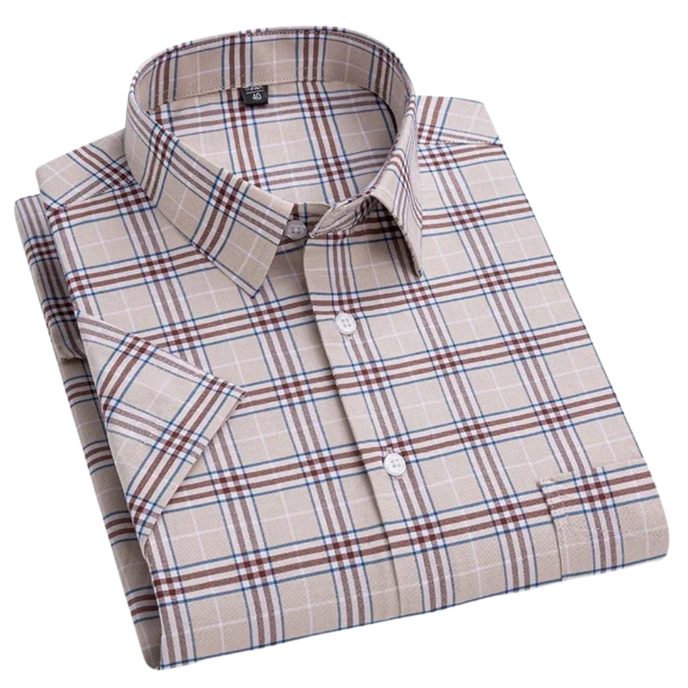 Caleb | Striped Oxford Button-Down Shirt