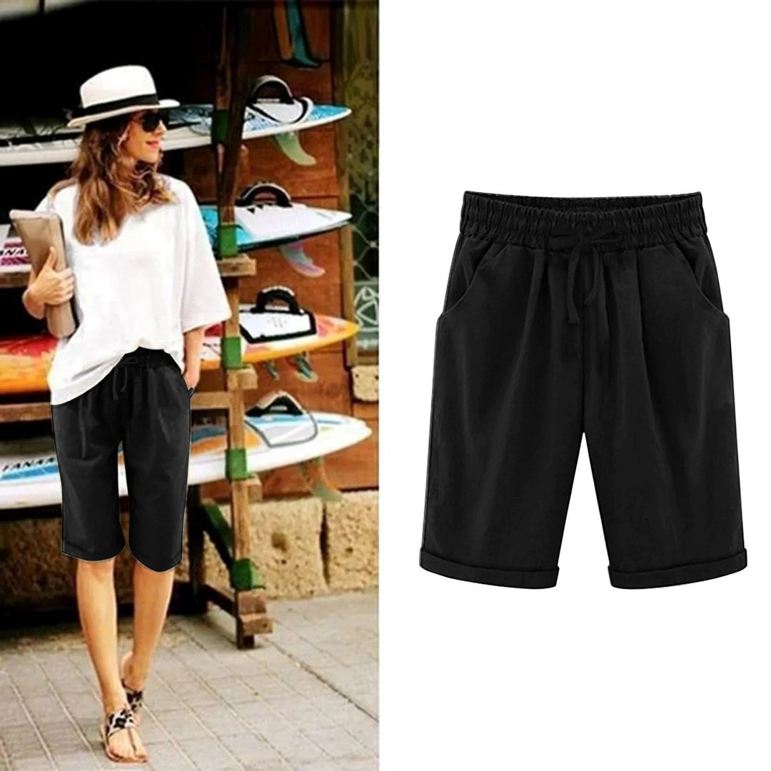 Waverly | Women's Relaxed Drawstring Bermuda Shorts