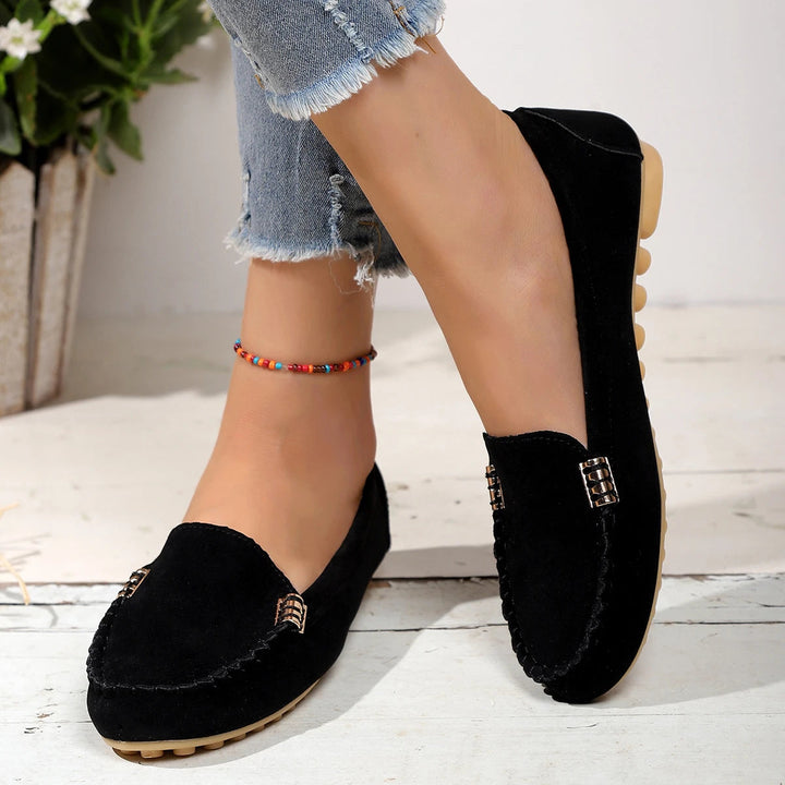 Daphne | Denim Slip-On Flats