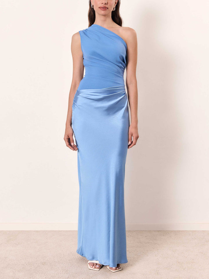 Aurelia | Satin One Shoulder Dress Mermaid Maxi