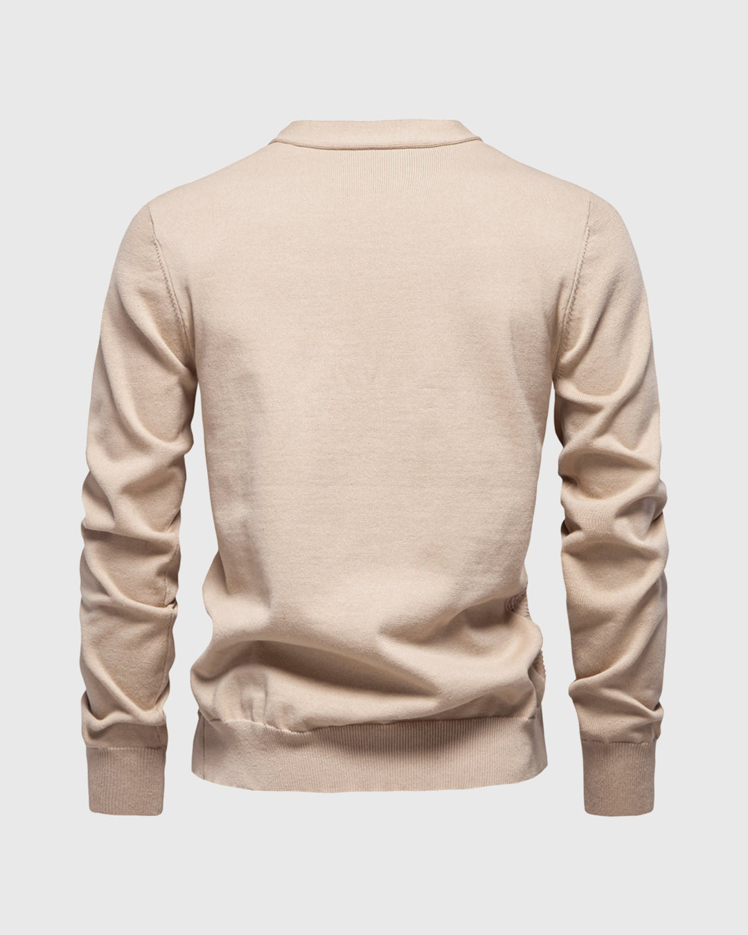 Archer | Herringbone Panel V-Neck Men's Cardigan