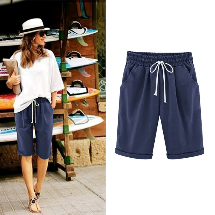 Waverly | Women's Relaxed Drawstring Bermuda Shorts