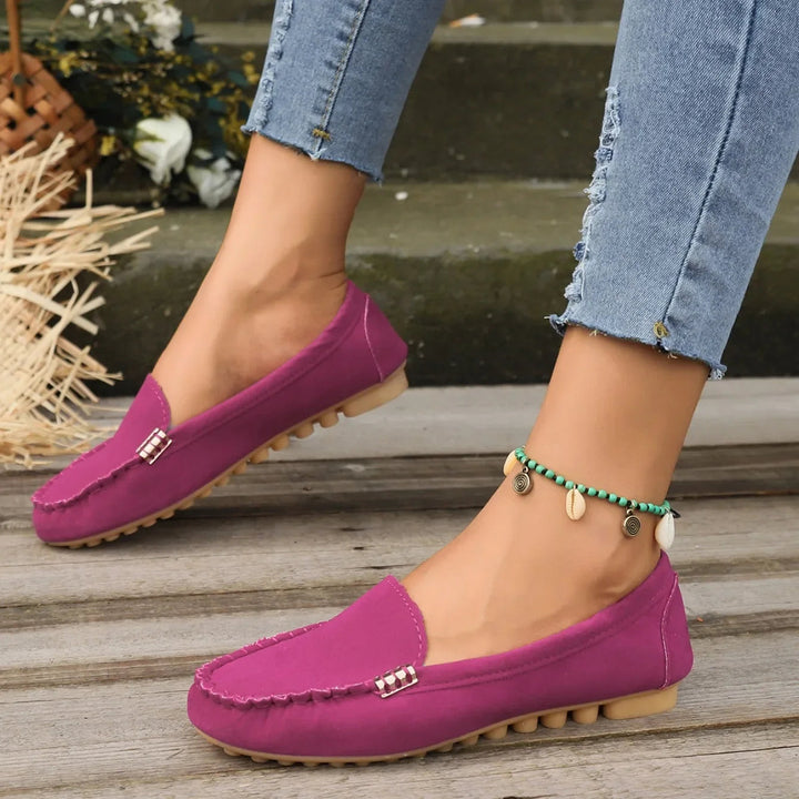 Daphne | Denim Slip-On Flats
