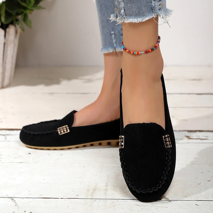 Daphne | Denim Slip-On Flats