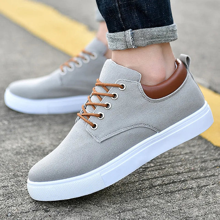 Brixton | Canvas Contrast Collar Lace-Up Casual Sneakers Mens Shoes
