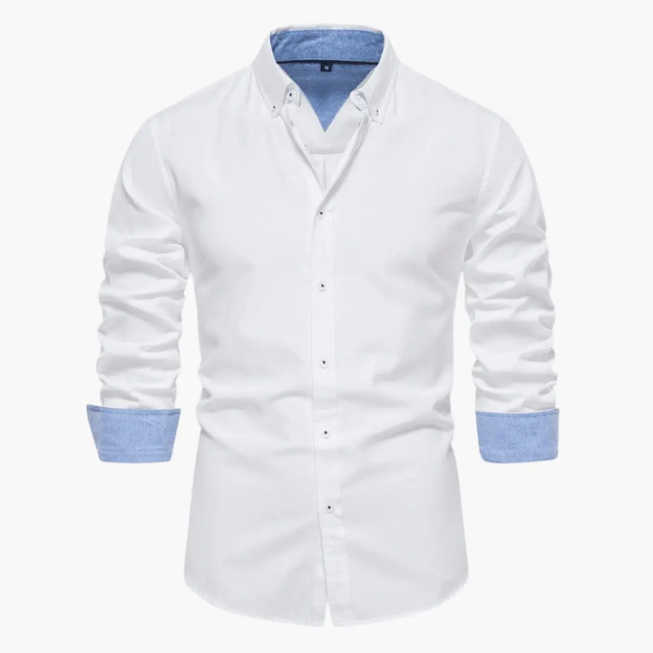 Beckett | Oxford Button-Down Men's Smart-Casual Shirt with Contrast Cuffs