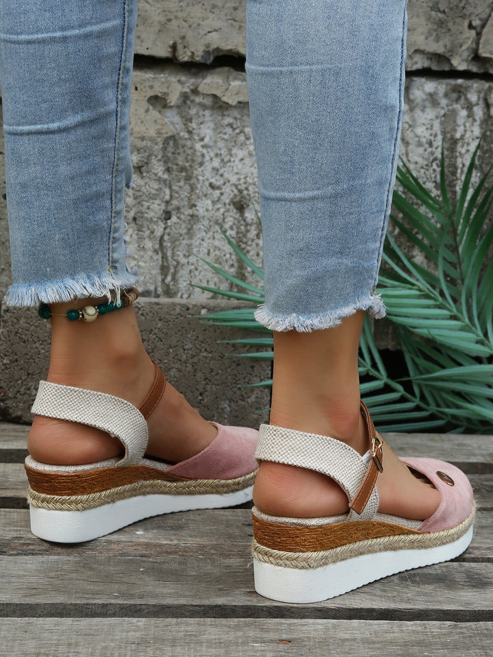 Siara | Ankle Strap Espadrille Wedge Sandals