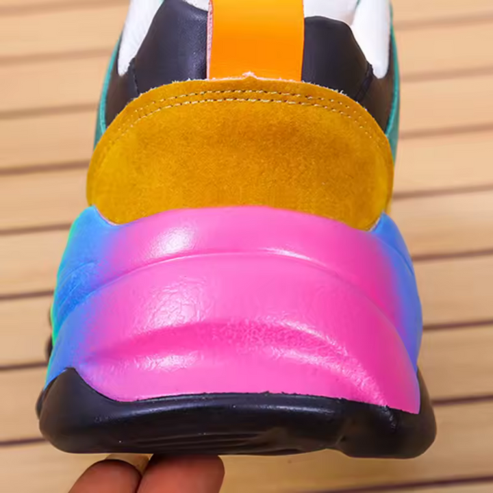 Zaria | Women Orthopedic Rainbow Chunky Sneakers