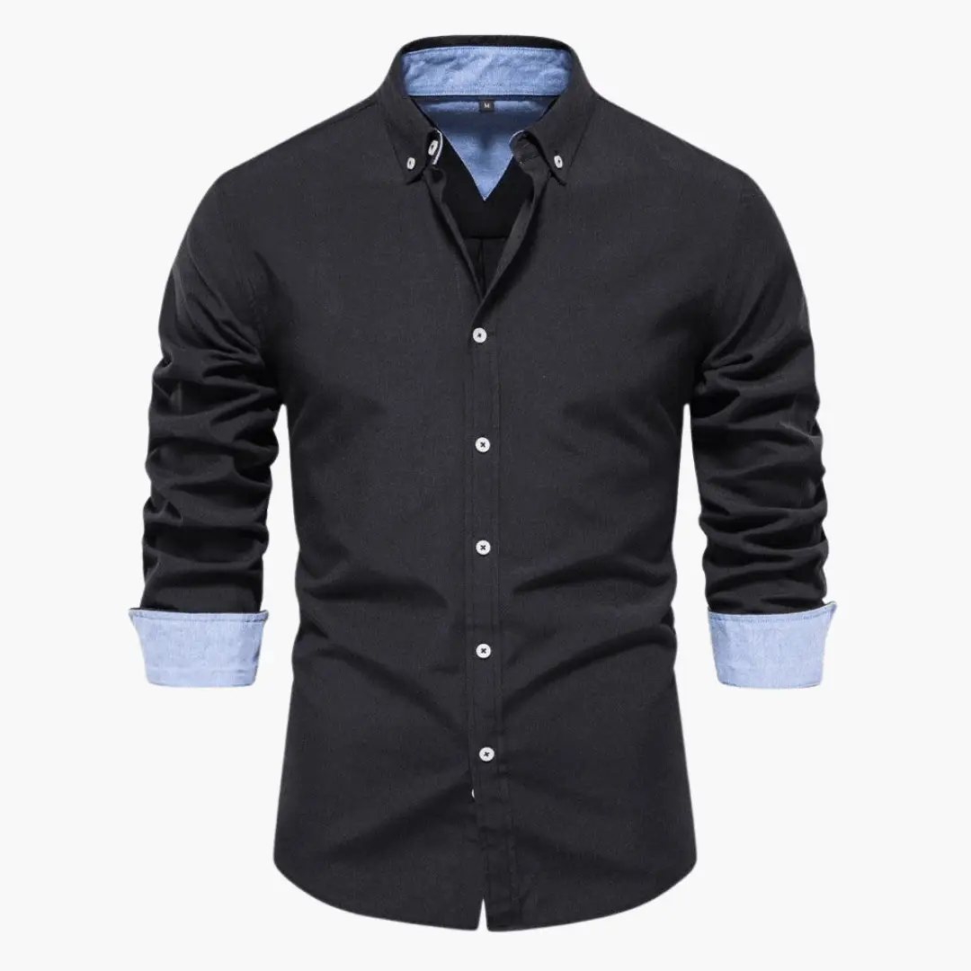 Beckett | Oxford Button-Down Men's Smart-Casual Shirt with Contrast Cuffs