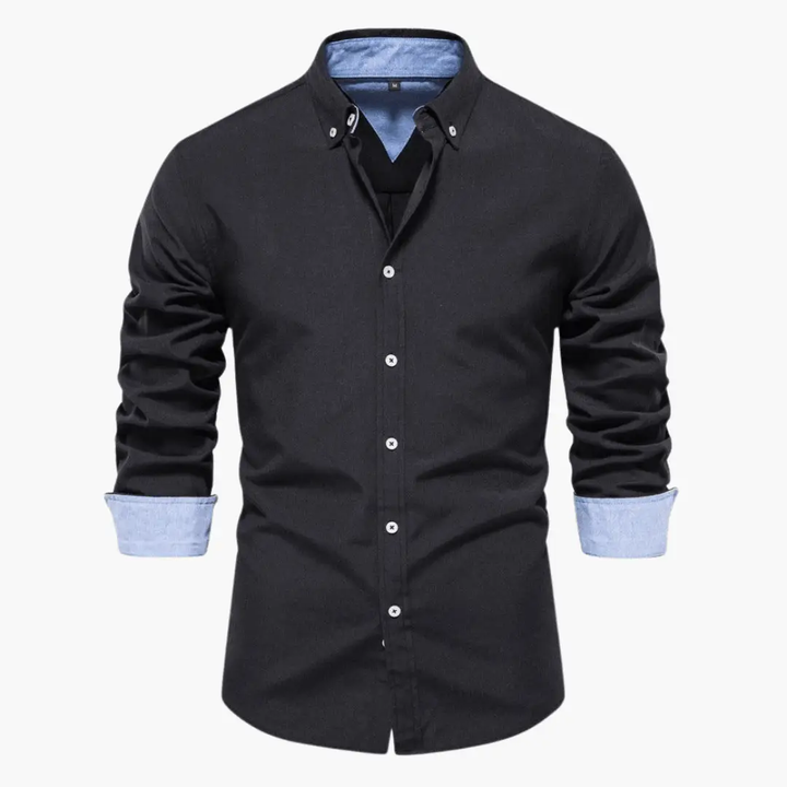 Beckett | Oxford Button-Down Men's Smart-Casual Shirt with Contrast Cuffs