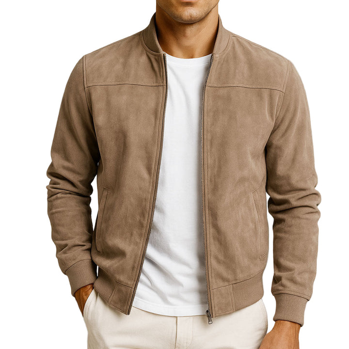 Rafferty | Suede Touch Zip-Up Men's Bomber Jacket