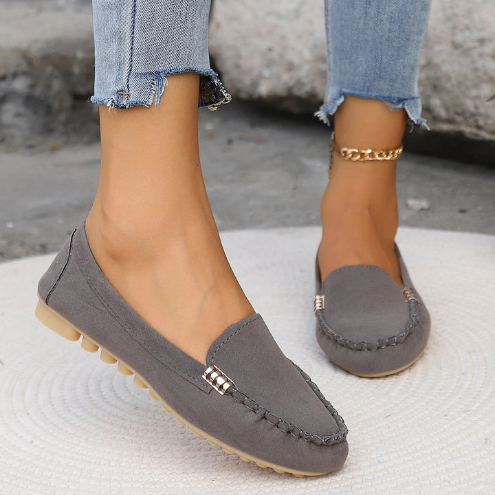 Daphne | Denim Slip-On Flats