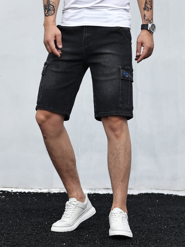 Decker | Men's Denim Cargo Shorts with Flap Pocket