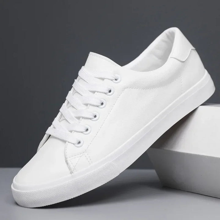 Paxton | Leather Lace-Up Flatform Casual Sneakers Mens Shoes