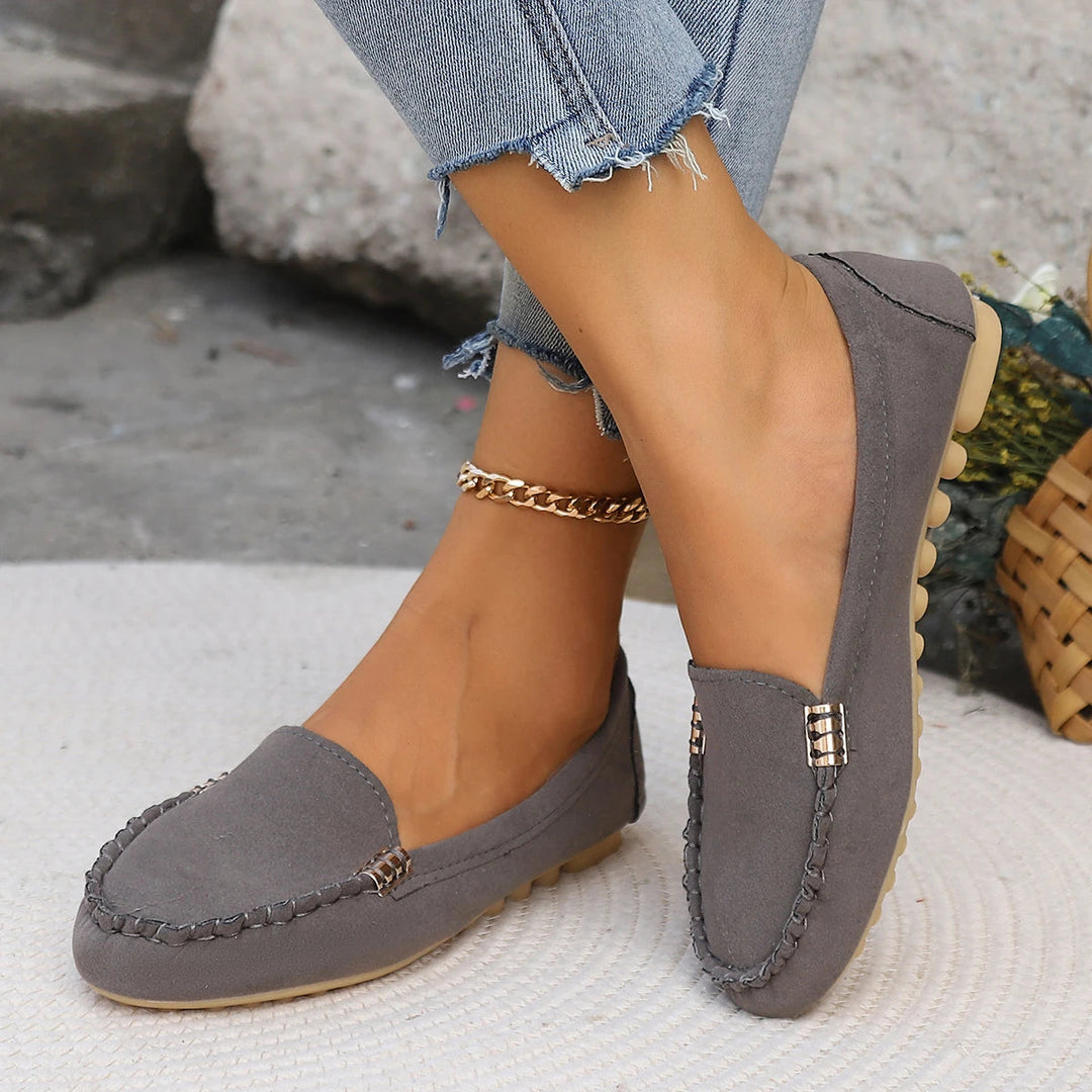 Daphne | Denim Slip-On Flats