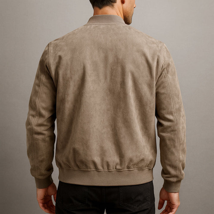 Rafferty | Suede Touch Zip-Up Men's Bomber Jacket
