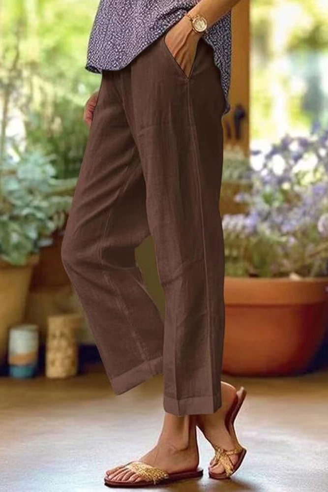 Nora | Women's Tailored Linen Pants