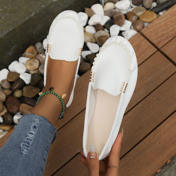 Daphne | Denim Slip-On Flats