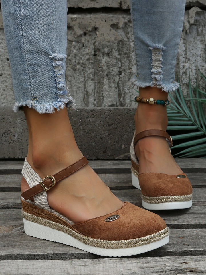 Siara | Ankle Strap Espadrille Wedge Sandals