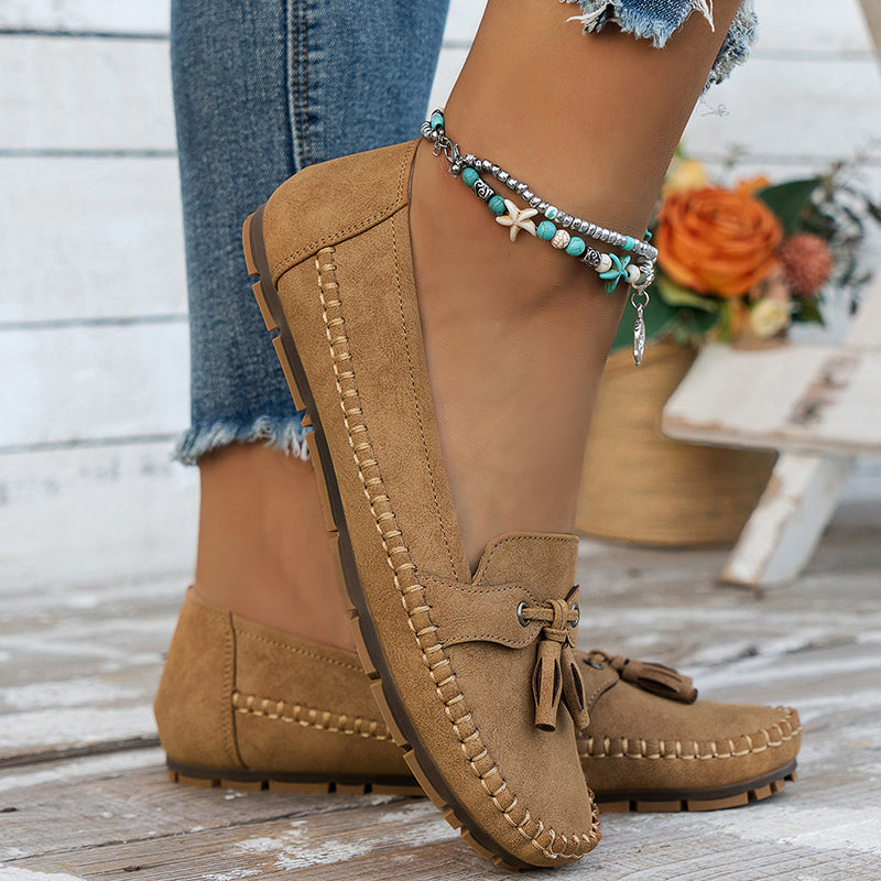 Maya | Comfortable Slip-On Tassel Loafers