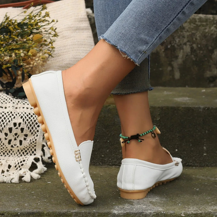 Daphne | Denim Slip-On Flats