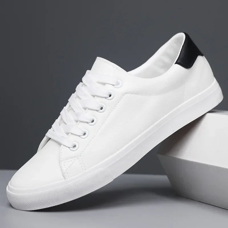 Paxton | Leather Lace-Up Flatform Casual Sneakers Mens Shoes