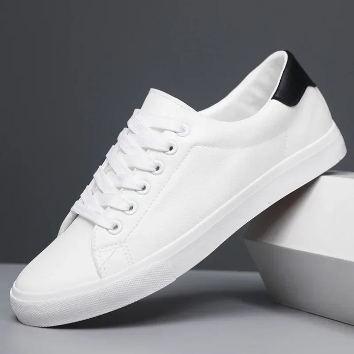 Paxton | Leather Lace-Up Flatform Casual Sneakers Mens Shoes