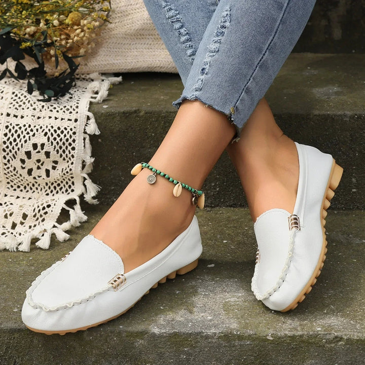 Daphne | Denim Slip-On Flats