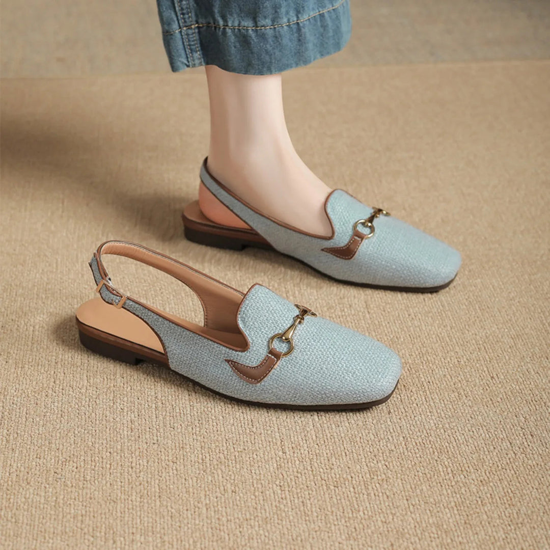 Lucienne | Woven Slingback Flats