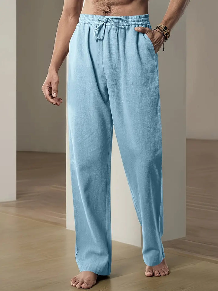Matteo | Men's Straight Leg Linen Pants