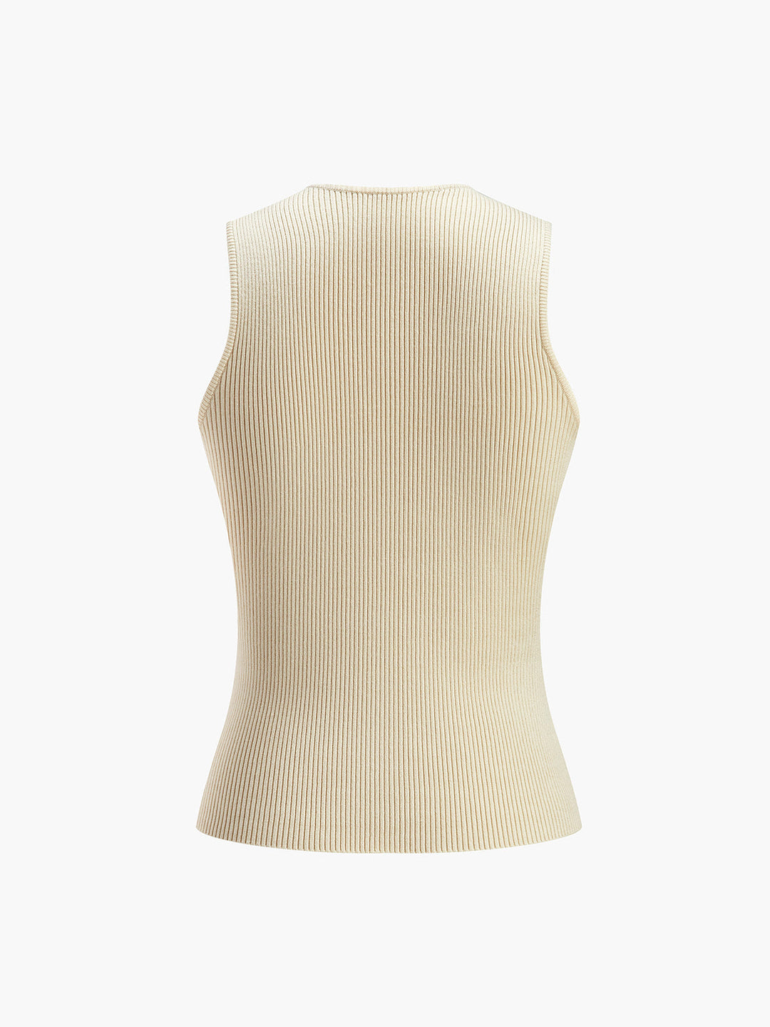 Rosalie | Ribbed Knit Sleeveless Tank Top