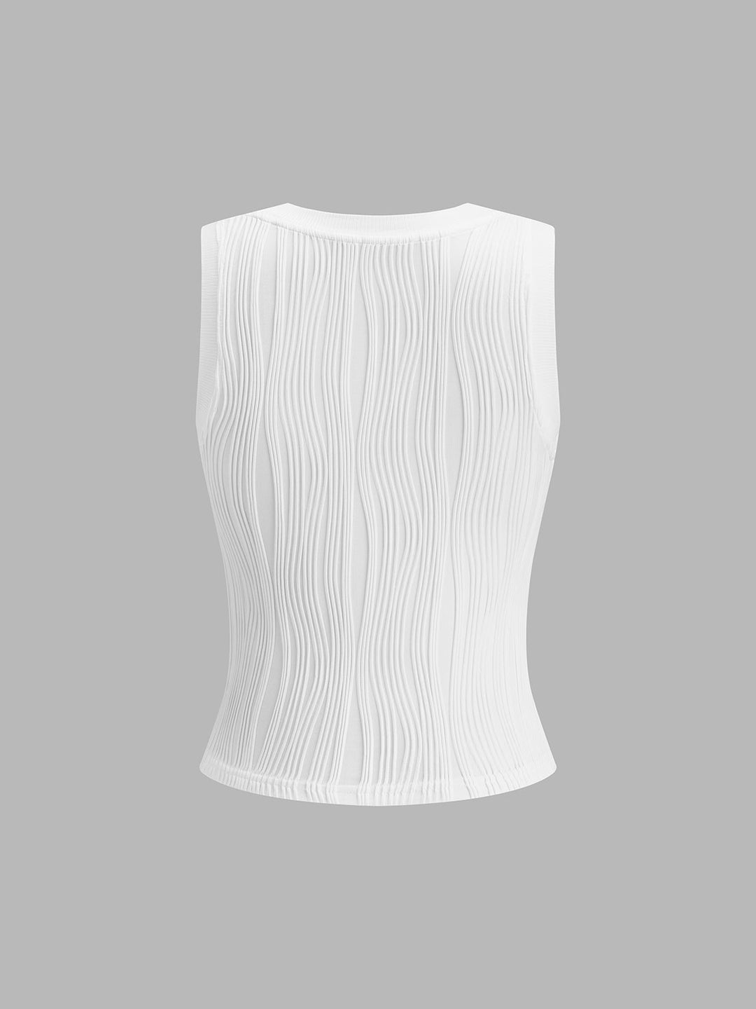 Noelle | Sculpted Ribbed Sleeveless Tank Top