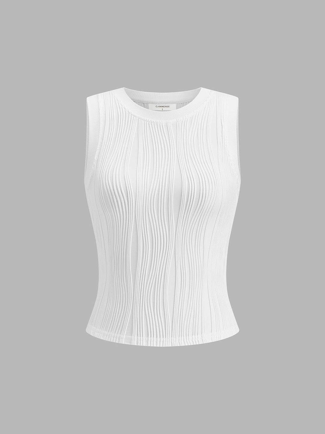Noelle | Sculpted Ribbed Sleeveless Tank Top