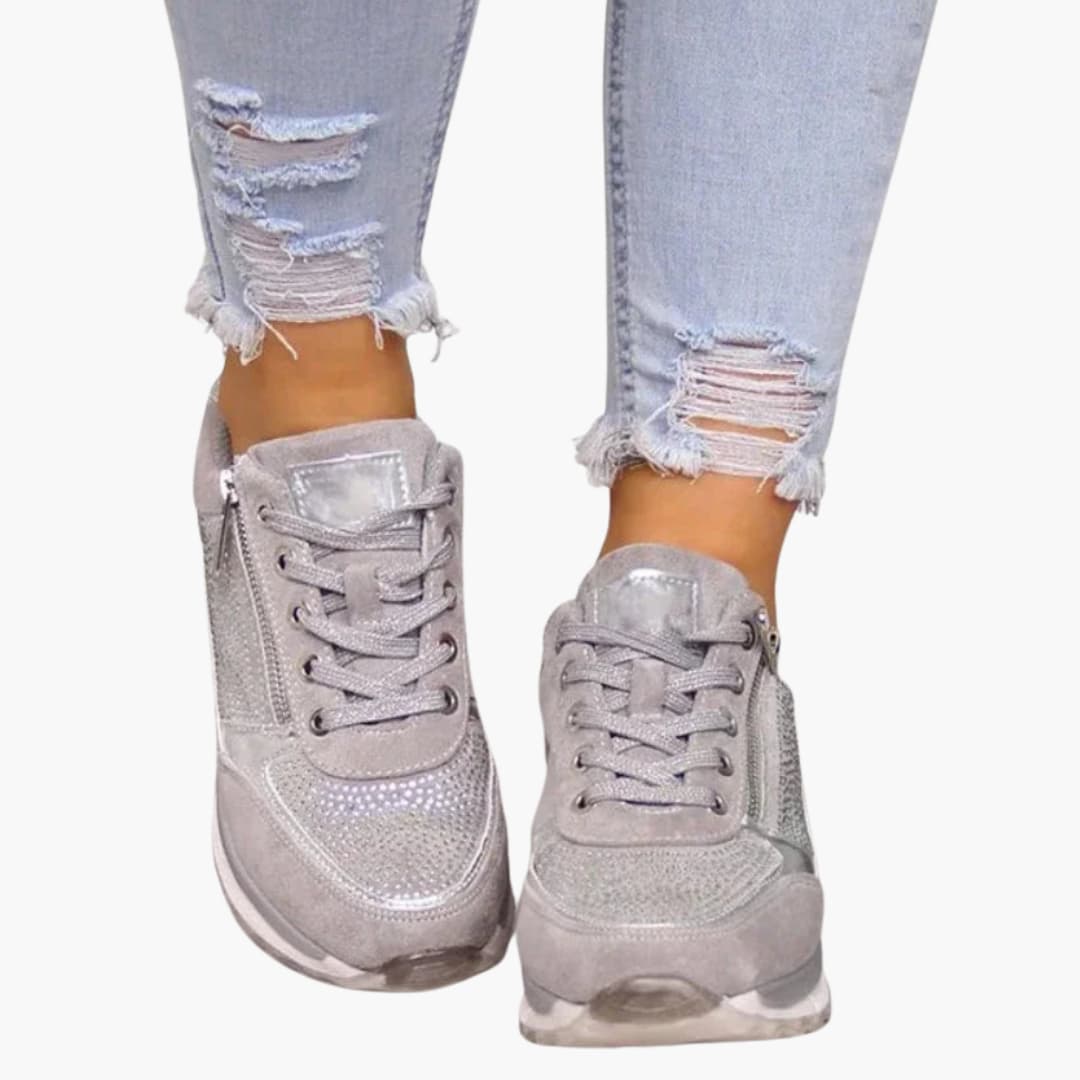 Virelle | Women Orthopedic Zip Accent Sneakers
