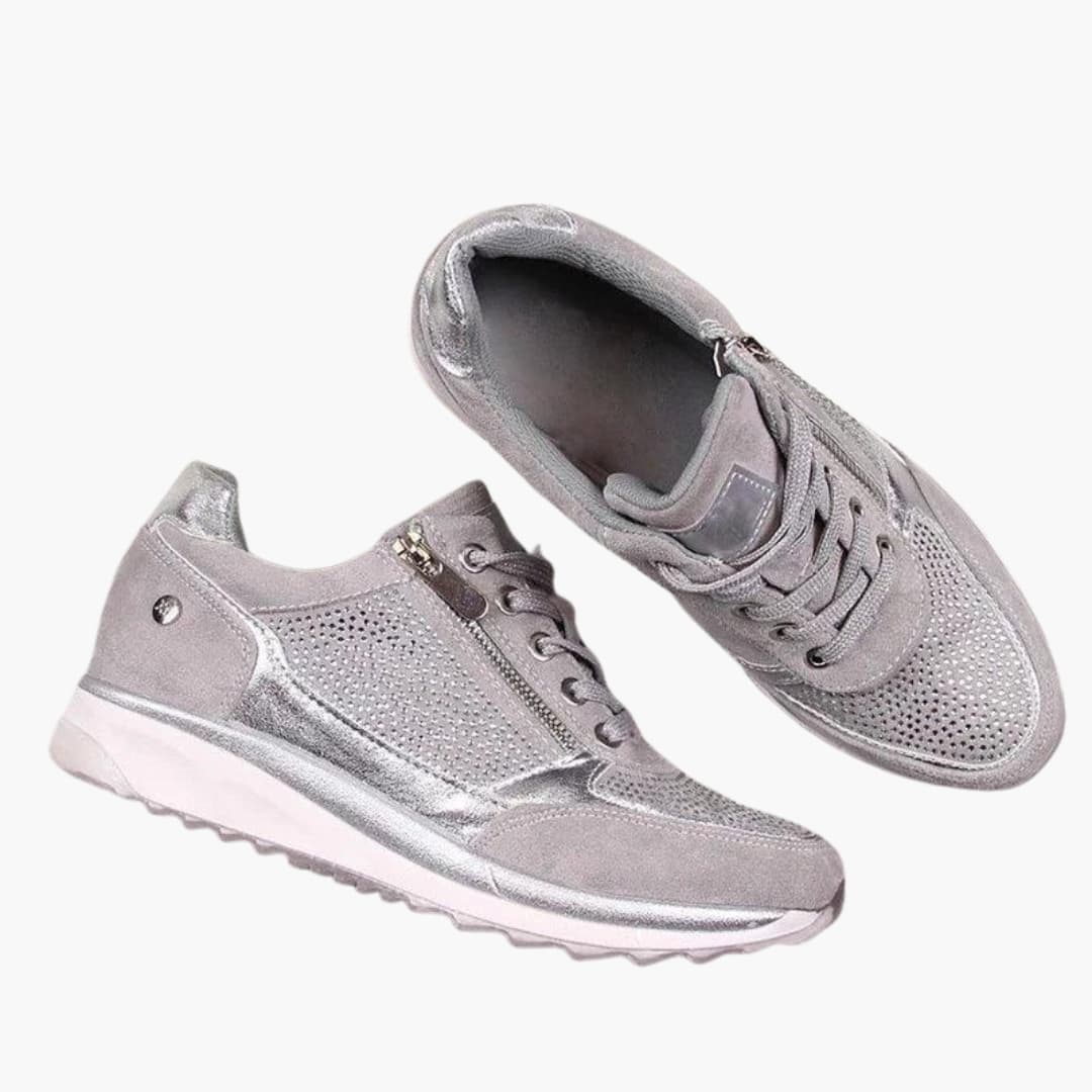 Virelle | Women Orthopedic Zip Accent Sneakers